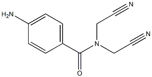 4-amino-N,N-bis(cyanomethyl)benzamide Struktur