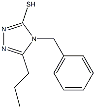 4-benzyl-5-propyl-4H-1,2,4-triazole-3-thiol Struktur