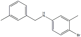 4-bromo-3-methyl-N-[(3-methylphenyl)methyl]aniline Struktur