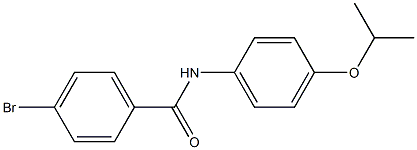 4-bromo-N-[4-(propan-2-yloxy)phenyl]benzamide Struktur