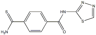 4-carbamothioyl-N-(1,3,4-thiadiazol-2-yl)benzamide Struktur