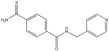 4-carbamothioyl-N-(pyridin-4-ylmethyl)benzamide Struktur