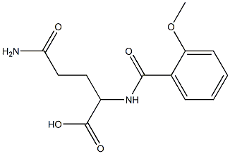 4-carbamoyl-2-[(2-methoxyphenyl)formamido]butanoic acid Struktur