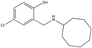 4-chloro-2-[(cyclooctylamino)methyl]phenol Struktur