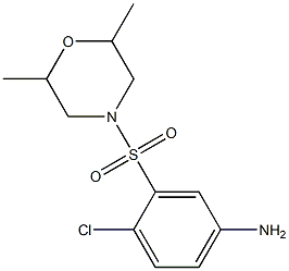 4-chloro-3-[(2,6-dimethylmorpholine-4-)sulfonyl]aniline Struktur