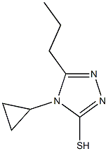 4-cyclopropyl-5-propyl-4H-1,2,4-triazole-3-thiol Struktur