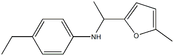 4-ethyl-N-[1-(5-methylfuran-2-yl)ethyl]aniline Struktur