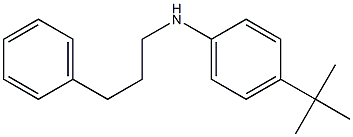 4-tert-butyl-N-(3-phenylpropyl)aniline Struktur