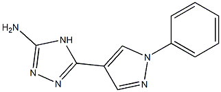 5-(1-phenyl-1H-pyrazol-4-yl)-4H-1,2,4-triazol-3-amine Struktur