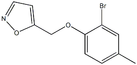 5-(2-bromo-4-methylphenoxymethyl)-1,2-oxazole Struktur