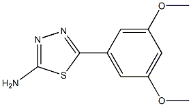 5-(3,5-dimethoxyphenyl)-1,3,4-thiadiazol-2-amine Struktur