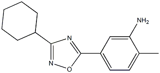 5-(3-cyclohexyl-1,2,4-oxadiazol-5-yl)-2-methylaniline Struktur