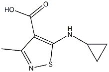 5-(cyclopropylamino)-3-methylisothiazole-4-carboxylic acid Struktur