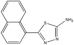 5-(naphthalen-1-yl)-1,3,4-thiadiazol-2-amine Struktur