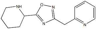 5-(piperidin-2-yl)-3-(pyridin-2-ylmethyl)-1,2,4-oxadiazole Struktur