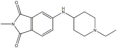 5-[(1-ethylpiperidin-4-yl)amino]-2-methyl-2,3-dihydro-1H-isoindole-1,3-dione Struktur