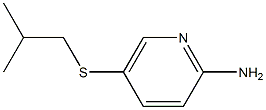 5-[(2-methylpropyl)sulfanyl]pyridin-2-amine Struktur