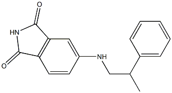 5-[(2-phenylpropyl)amino]-2,3-dihydro-1H-isoindole-1,3-dione Struktur