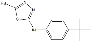 5-[(4-tert-butylphenyl)amino]-1,3,4-thiadiazole-2-thiol Struktur