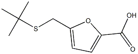 5-[(tert-butylsulfanyl)methyl]furan-2-carboxylic acid Struktur