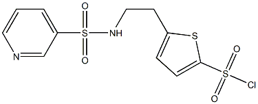 5-[2-(pyridine-3-sulfonamido)ethyl]thiophene-2-sulfonyl chloride Struktur