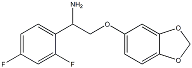 5-[2-amino-2-(2,4-difluorophenyl)ethoxy]-2H-1,3-benzodioxole Struktur