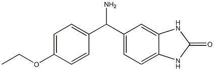 5-[amino(4-ethoxyphenyl)methyl]-2,3-dihydro-1H-1,3-benzodiazol-2-one Struktur