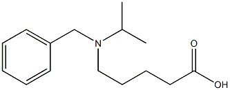 5-[benzyl(propan-2-yl)amino]pentanoic acid Struktur