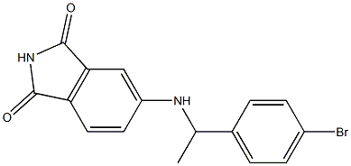 5-{[1-(4-bromophenyl)ethyl]amino}-2,3-dihydro-1H-isoindole-1,3-dione Struktur