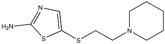 5-{[2-(piperidin-1-yl)ethyl]sulfanyl}-1,3-thiazol-2-amine Struktur