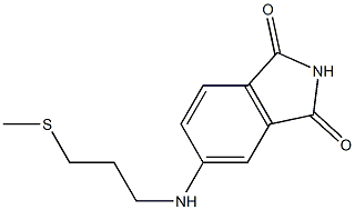 5-{[3-(methylsulfanyl)propyl]amino}-2,3-dihydro-1H-isoindole-1,3-dione Struktur