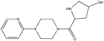 5-{[4-(pyridin-2-yl)piperazin-1-yl]carbonyl}pyrrolidin-3-ol Struktur