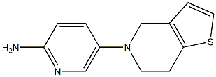 5-{4H,5H,6H,7H-thieno[3,2-c]pyridin-5-yl}pyridin-2-amine Struktur