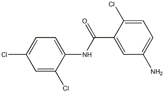 5-amino-2-chloro-N-(2,4-dichlorophenyl)benzamide Struktur