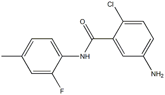 5-amino-2-chloro-N-(2-fluoro-4-methylphenyl)benzamide Struktur