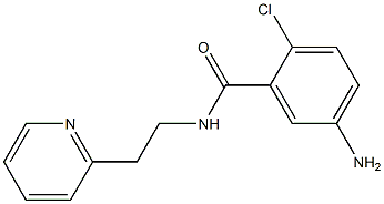 5-amino-2-chloro-N-(2-pyridin-2-ylethyl)benzamide Struktur