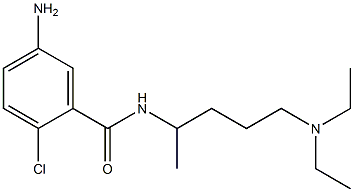 5-amino-2-chloro-N-[5-(diethylamino)pentan-2-yl]benzamide Struktur