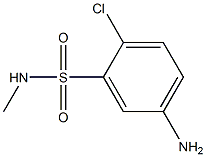 5-amino-2-chloro-N-methylbenzene-1-sulfonamide Struktur