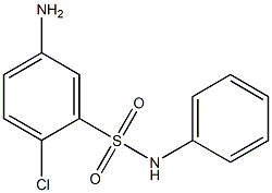 5-amino-2-chloro-N-phenylbenzene-1-sulfonamide Struktur