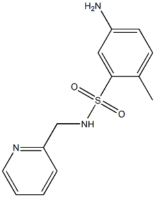 5-amino-2-methyl-N-(pyridin-2-ylmethyl)benzene-1-sulfonamide Struktur