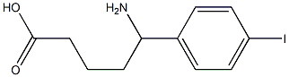 5-amino-5-(4-iodophenyl)pentanoic acid Struktur