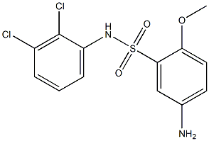 5-amino-N-(2,3-dichlorophenyl)-2-methoxybenzene-1-sulfonamide Struktur