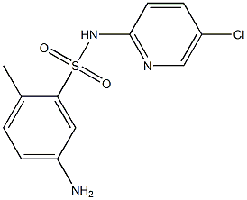 5-amino-N-(5-chloropyridin-2-yl)-2-methylbenzene-1-sulfonamide Struktur