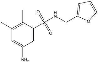 5-amino-N-(furan-2-ylmethyl)-2,3-dimethylbenzene-1-sulfonamide Struktur