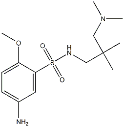 5-amino-N-{2-[(dimethylamino)methyl]-2-methylpropyl}-2-methoxybenzene-1-sulfonamide Struktur