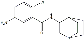 5-amino-N-1-azabicyclo[2.2.2]oct-3-yl-2-chlorobenzamide Struktur