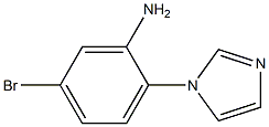 5-bromo-2-(1H-imidazol-1-yl)aniline Struktur