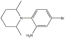 5-bromo-2-(2,6-dimethylpiperidin-1-yl)aniline Struktur