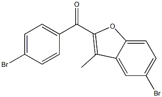 5-bromo-2-[(4-bromophenyl)carbonyl]-3-methyl-1-benzofuran Struktur