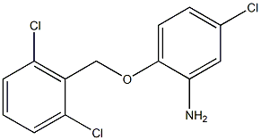 5-chloro-2-[(2,6-dichlorophenyl)methoxy]aniline Struktur